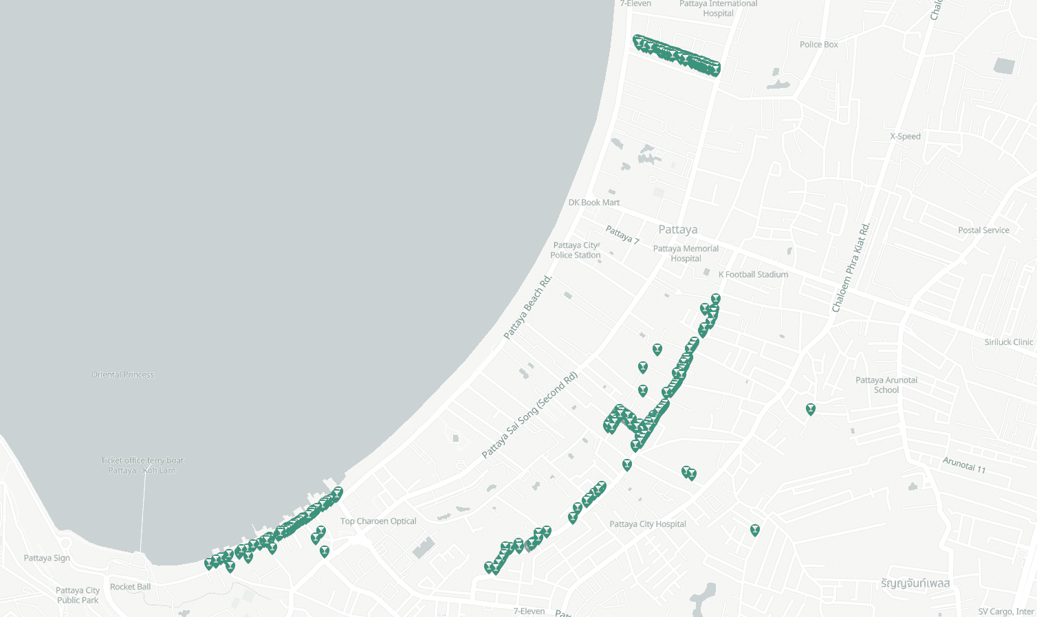 Bar Map Pattaya